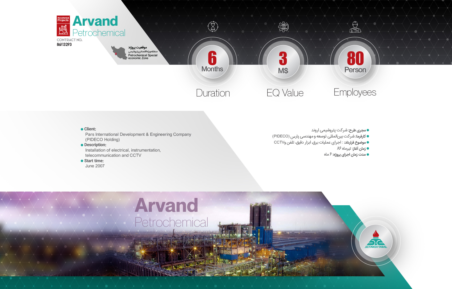 Arvand Petrochemical Project پتروشیمی اروند