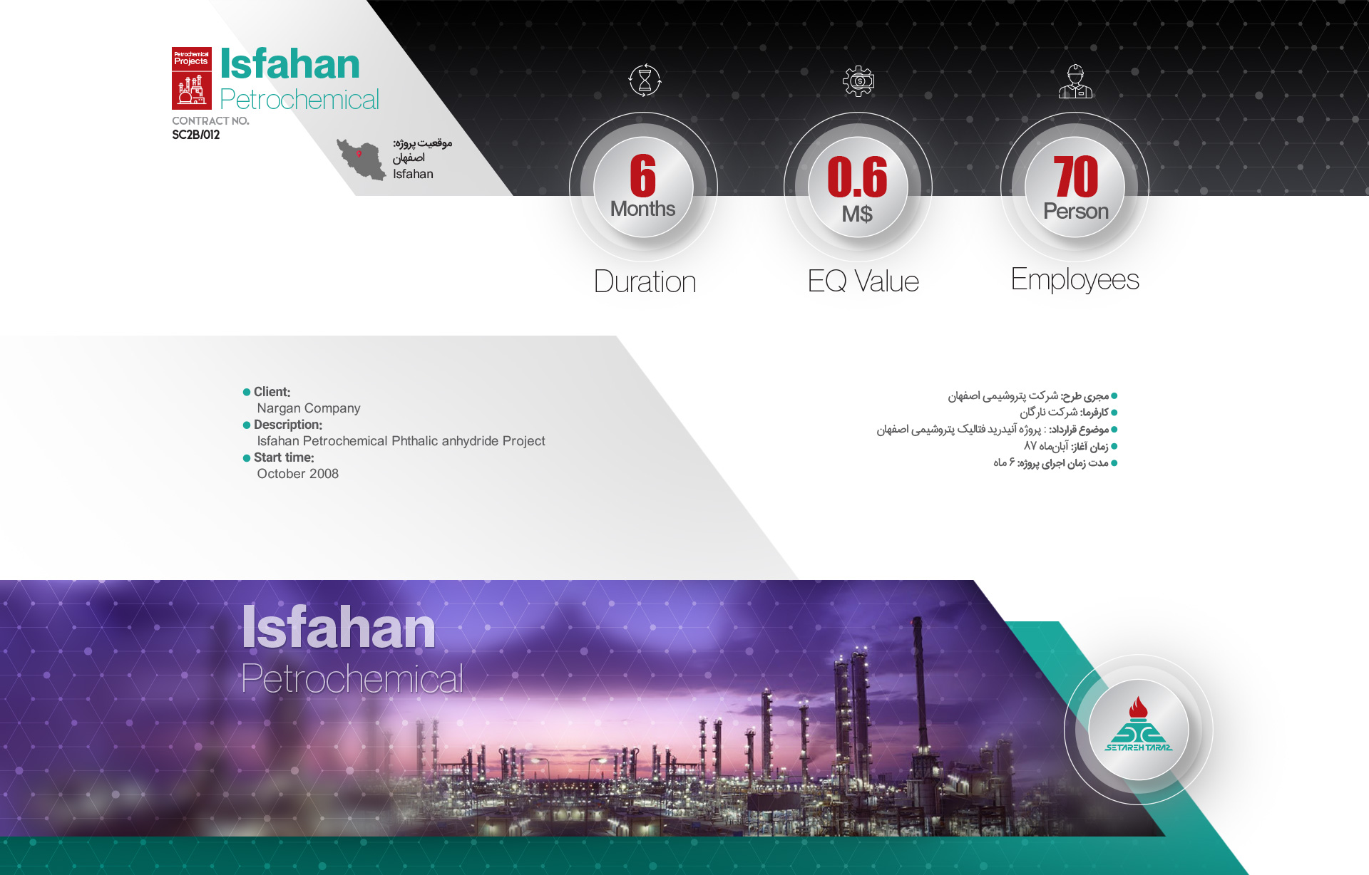 Isfahan Petrochemical Project پتروشیمی اصفهان